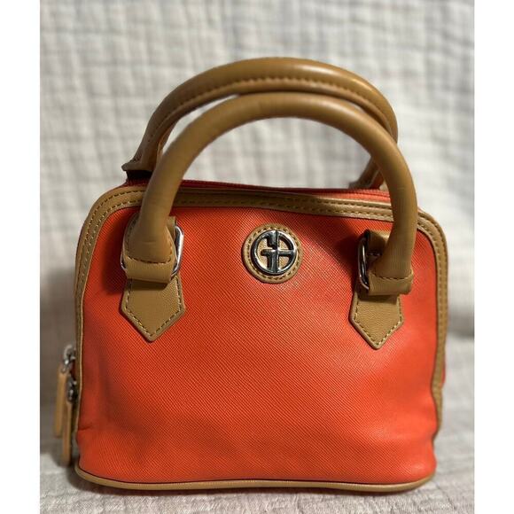 Giani Bernini Coral & Tan Mini Purse - Picture 1 of 10